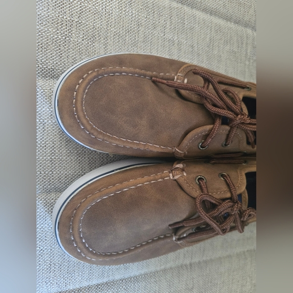 Worn Once Nautica Men's Brown Boat Shoes Size 6 - Picture 9 of 10